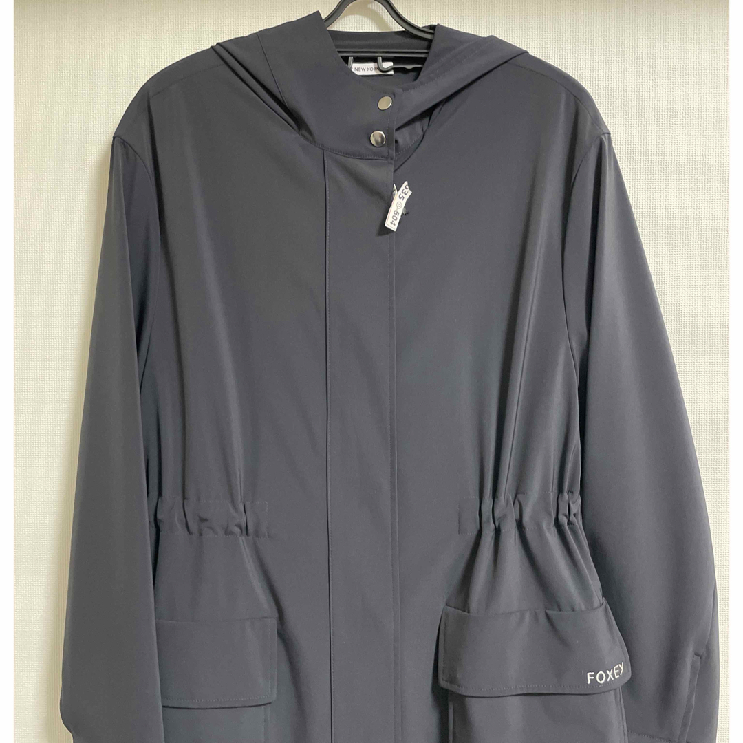 FOXEY - フォクシー レイニーコート 40 ミッドナイトブルーの FOXEY - フォクシー レイニーコート 40 ミッドナイトブルーの