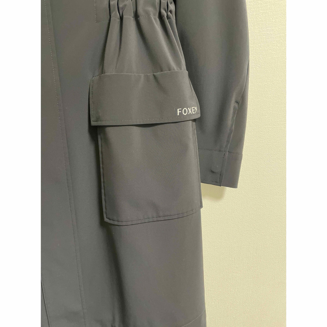 FOXEY - フォクシー レイニーコート 40 ミッドナイトブルーの FOXEY - フォクシー レイニーコート 40 ミッドナイトブルーの