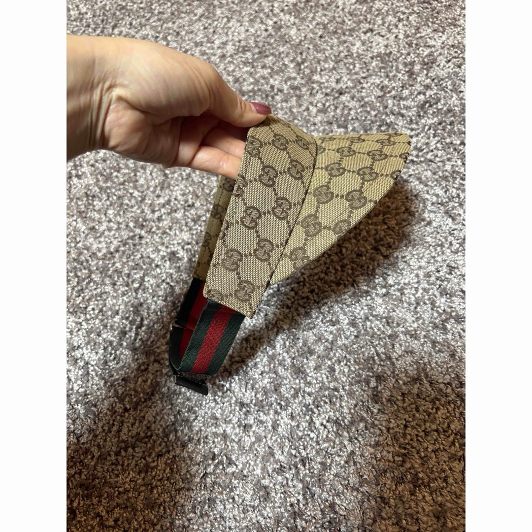 GUCCI - 正規品 グッチGUCCI 帽子ハットサンバイザー ゴルフに GUCCI - 正規品 グッチGUCCI 帽子ハットサンバイザー ゴルフに