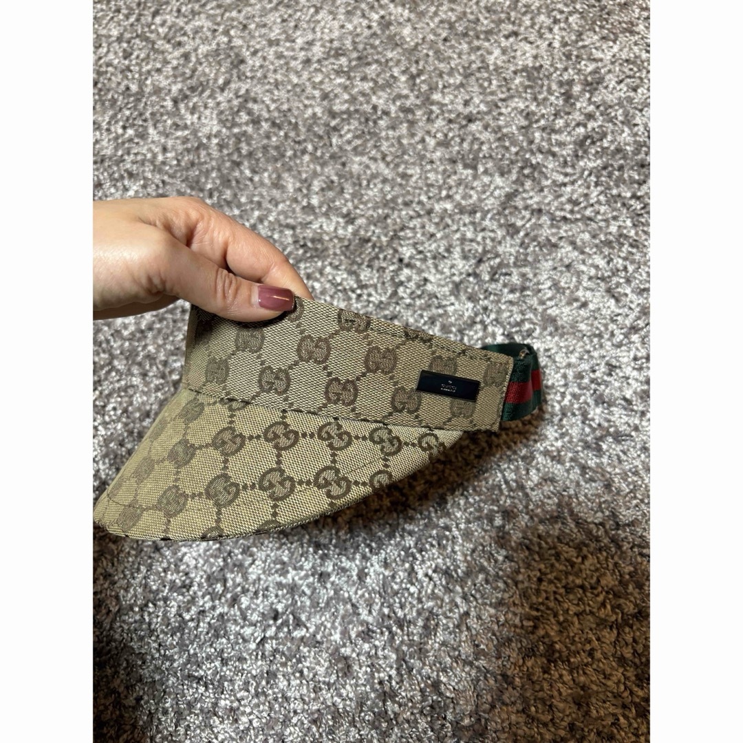 GUCCI - 正規品 グッチGUCCI 帽子ハットサンバイザー ゴルフに GUCCI - 正規品 グッチGUCCI 帽子ハットサンバイザー ゴルフに