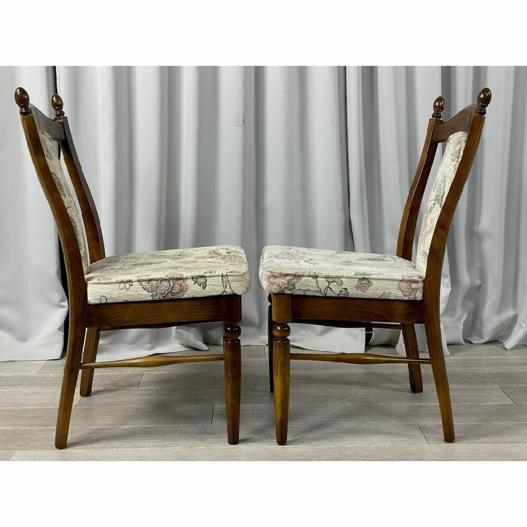 カリモク家具 - GJ65 カリモク コロニアル ダイニングチェア 2脚 カリモク家具 - GJ65 カリモク コロニアル ダイニングチェア 2脚