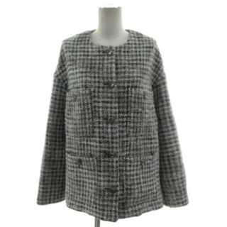 ZARA - ザラ タグ付き ノーカラージャケット ポンチョ M ZARA - ザラ タグ付き ノーカラージャケット ポンチョ M