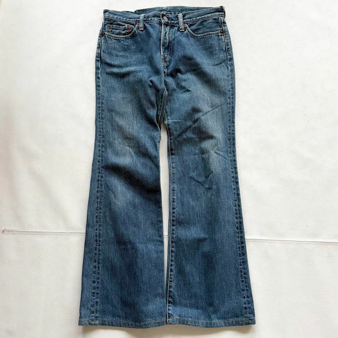 45R - 45R デニム インディゴ R刺繍 レザーパッチ ストレート 45R - 45R デニム インディゴ R刺繍 レザーパッチ ストレート