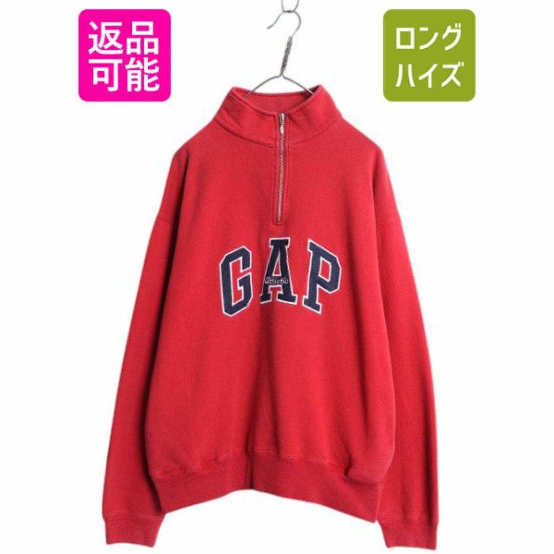 90s OLD GAP ハーフジップ ポケット付き スウェット メンズ L 90s OLD GAP ハーフジップ ポケット付き スウェット メンズ L