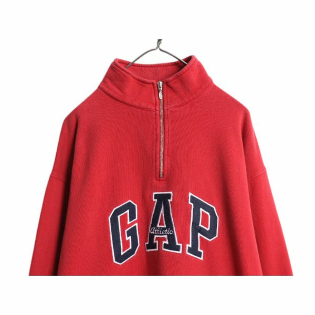 90s OLD GAP ハーフジップ ポケット付き スウェット メンズ L 90s OLD GAP ハーフジップ ポケット付き スウェット メンズ L
