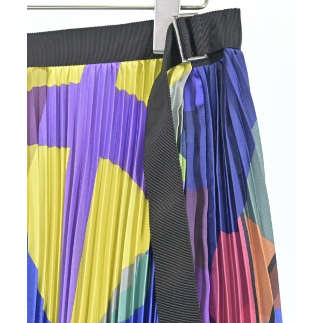 sacai - sacai サカイ ロング・マキシ丈スカート 3(L位) 紺x赤x sacai - sacai サカイ ロング・マキシ丈スカート 3(L位) 紺x赤x