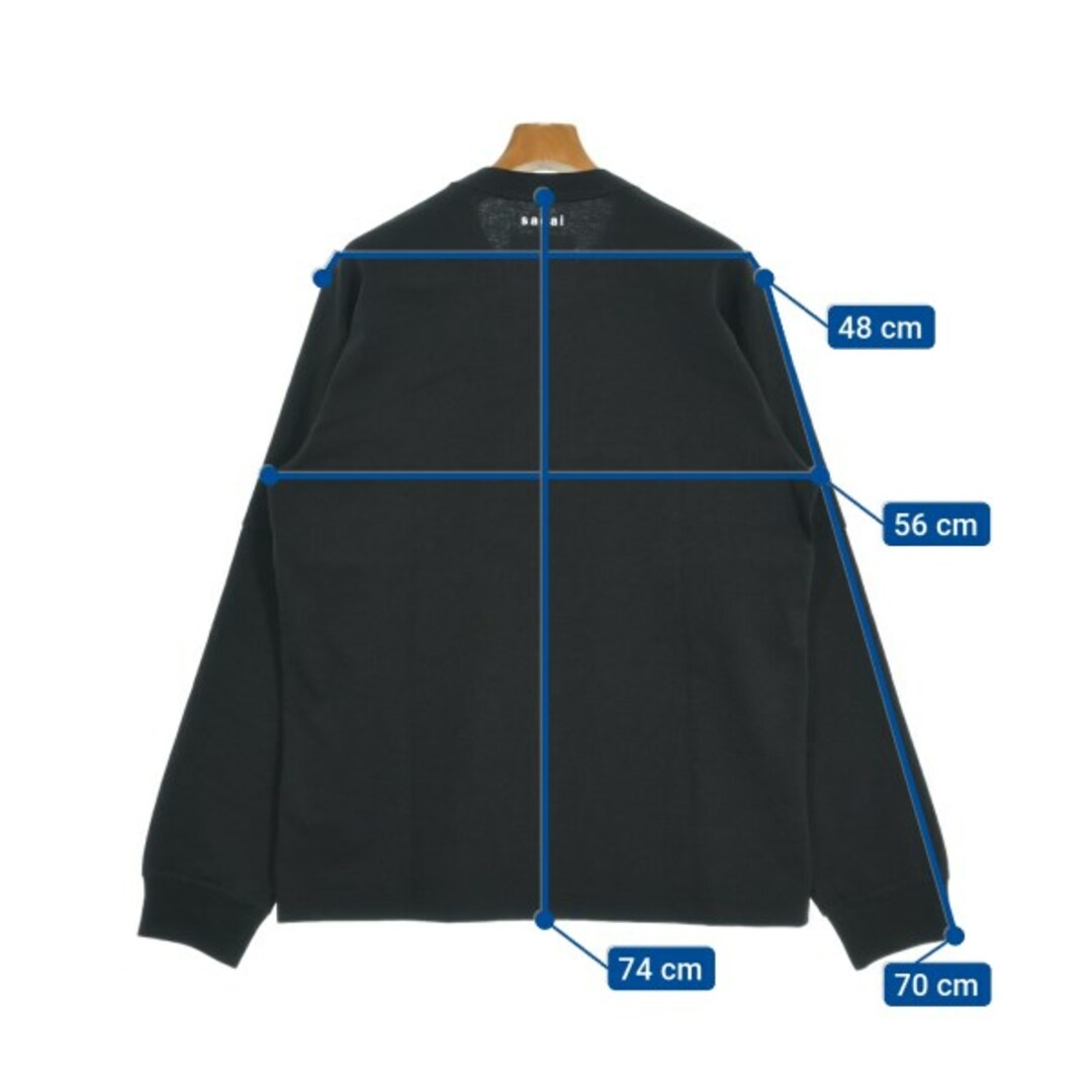 sacai - sacai サカイ Tシャツ・カットソー 4(XL位) 黒等 【古着 sacai - sacai サカイ Tシャツ・カットソー 4(XL位) 黒等 【古着