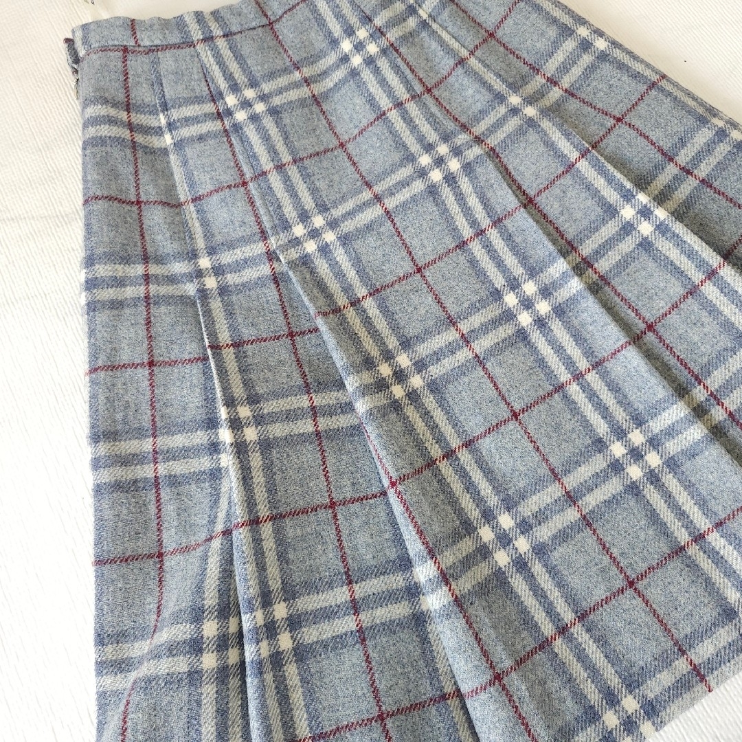 BURBERRY - BURBERRYSチェック柄ウールボックスプリーツスカート BURBERRY - BURBERRYSチェック柄ウールボックスプリーツスカート