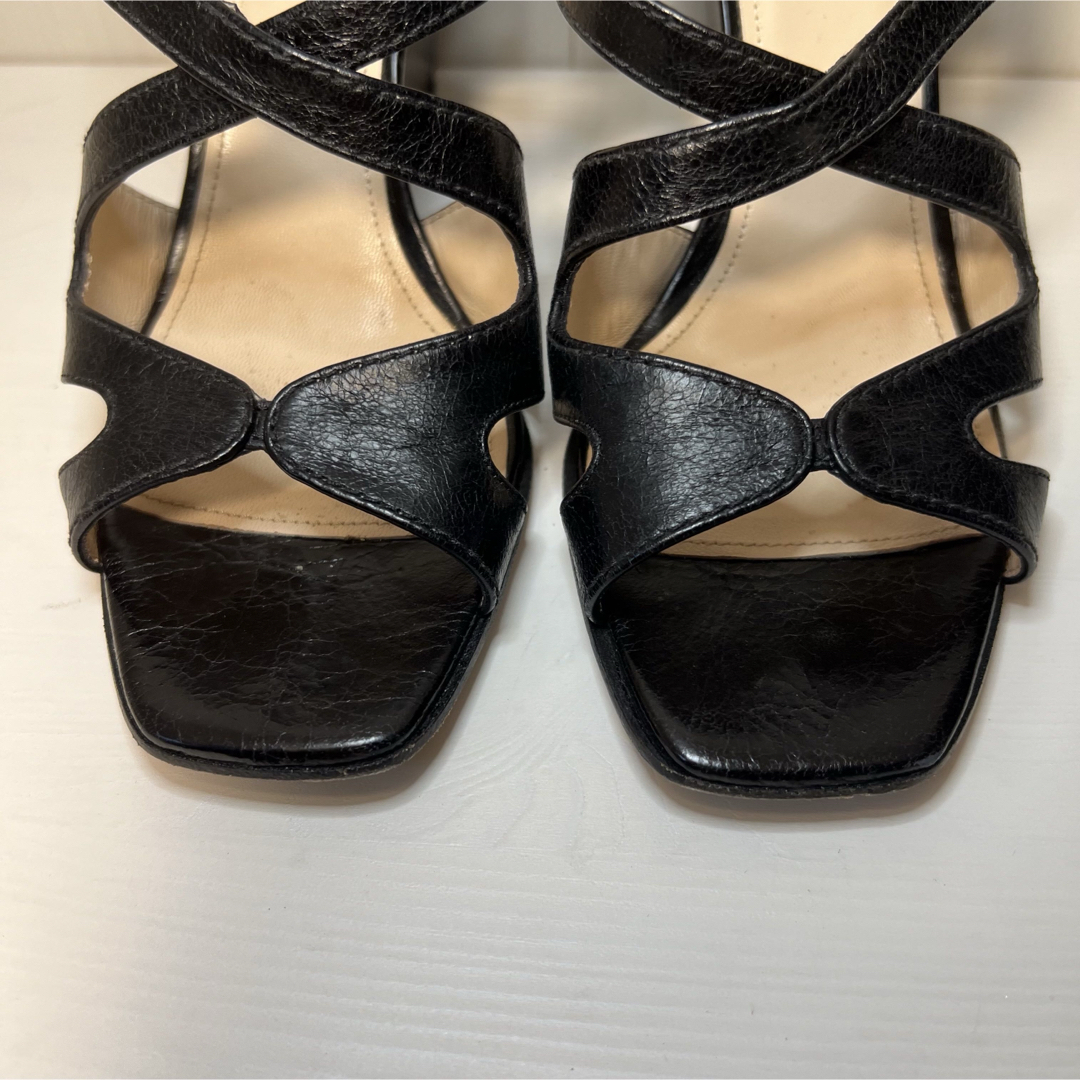PRADA - 美品✨PRADA ウェッジソールサンダル 黒 22 プラダの PRADA - 美品✨PRADA ウェッジソールサンダル 黒 22 プラダの