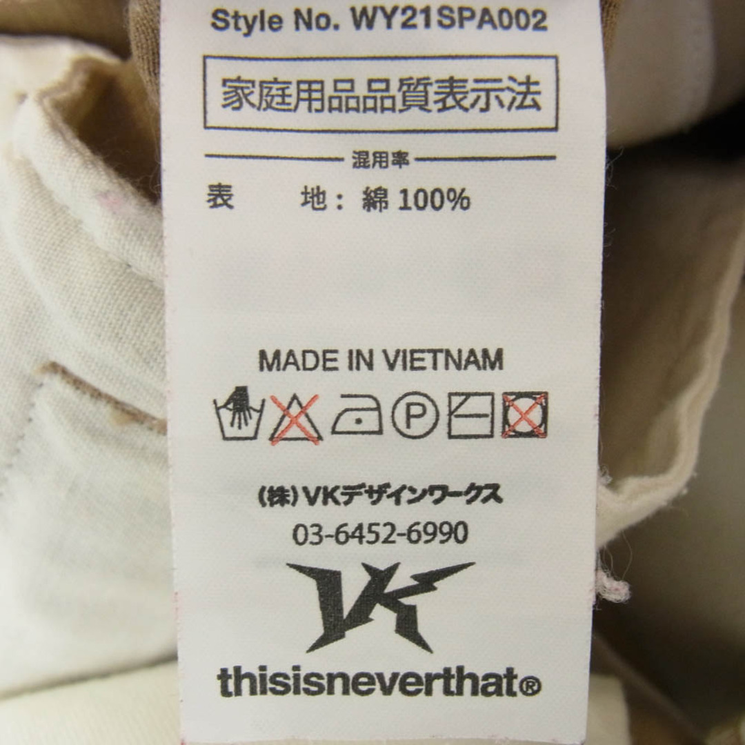 ディスイズネバーザット thisisneverthat WY21SPA002 WASTED ディスイズネバーザット thisisneverthat WY21SPA002 WASTED