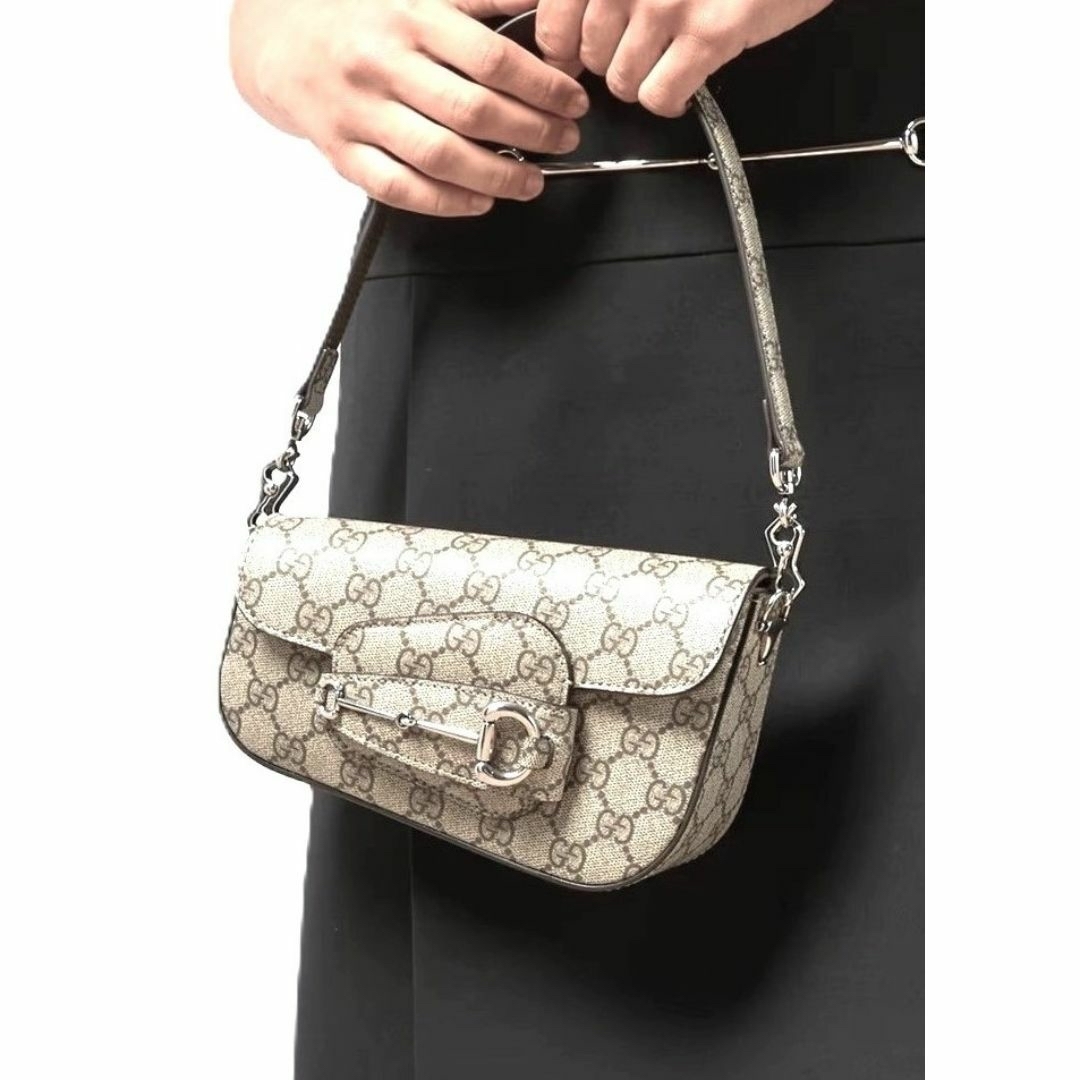 GUCCI - 新品未使用 希少 グッチミニショルダーバッグ ホース GUCCI - 新品未使用 希少 グッチミニショルダーバッグ ホース