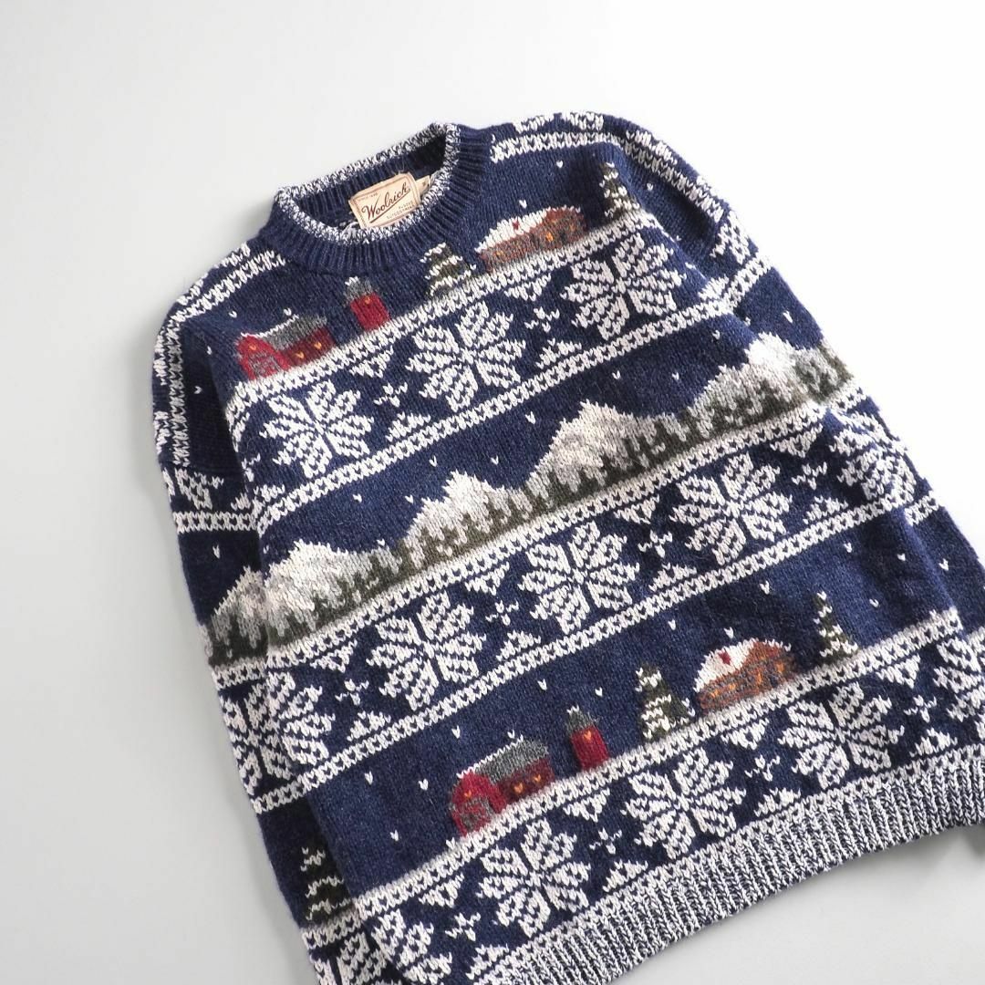 WOOLRICH - ウールリッチ ニット セーター ノルディック柄 WOOLRICH - ウールリッチ ニット セーター ノルディック柄