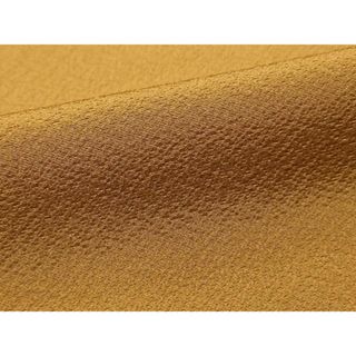 平和屋着物■上質な色無地　黄土色　ロング丈　正絹　逸品　DAAP2964ud(着物)