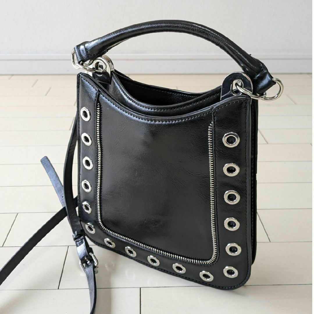 ZARA - ZARA ショルダーバッグ 2way 黒の通販 by emiii's shop ZARA - ZARA ショルダーバッグ 2way 黒の通販 by emiii's shop