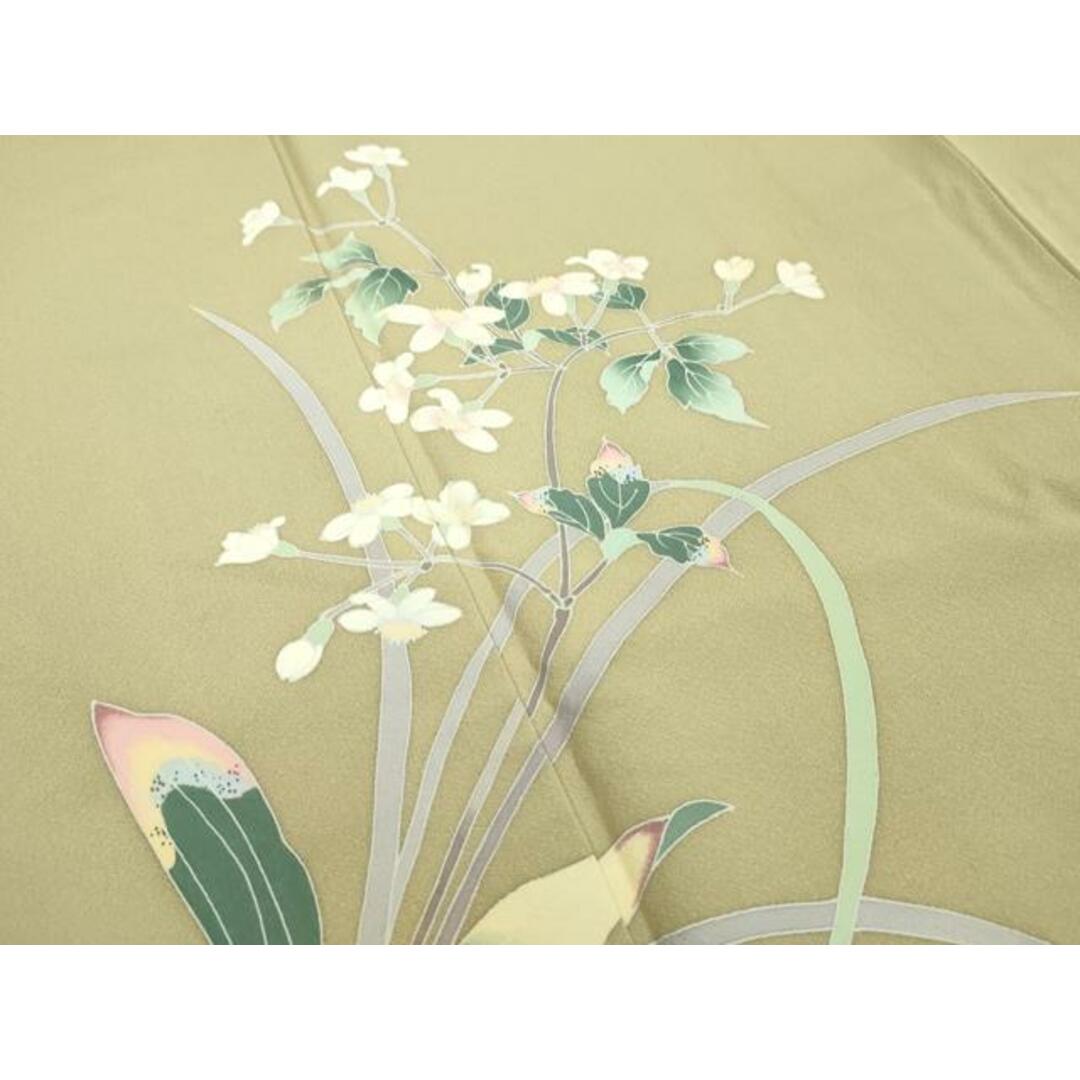 平和屋着物□訪問着 友禅 作家物 枝花文 正絹 逸品 DAAO3931obの 平和屋着物□訪問着 友禅 作家物 枝花文 正絹 逸品 DAAO3931obの
