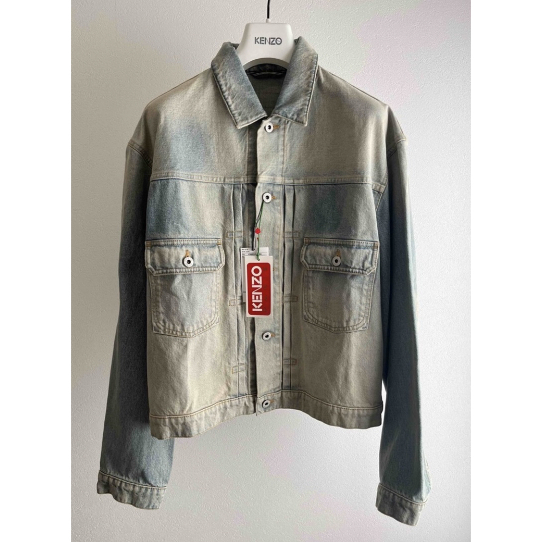 KENZO - KENZO デニムトラッカージャケット stone breach denim KENZO - KENZO デニムトラッカージャケット stone breach denim