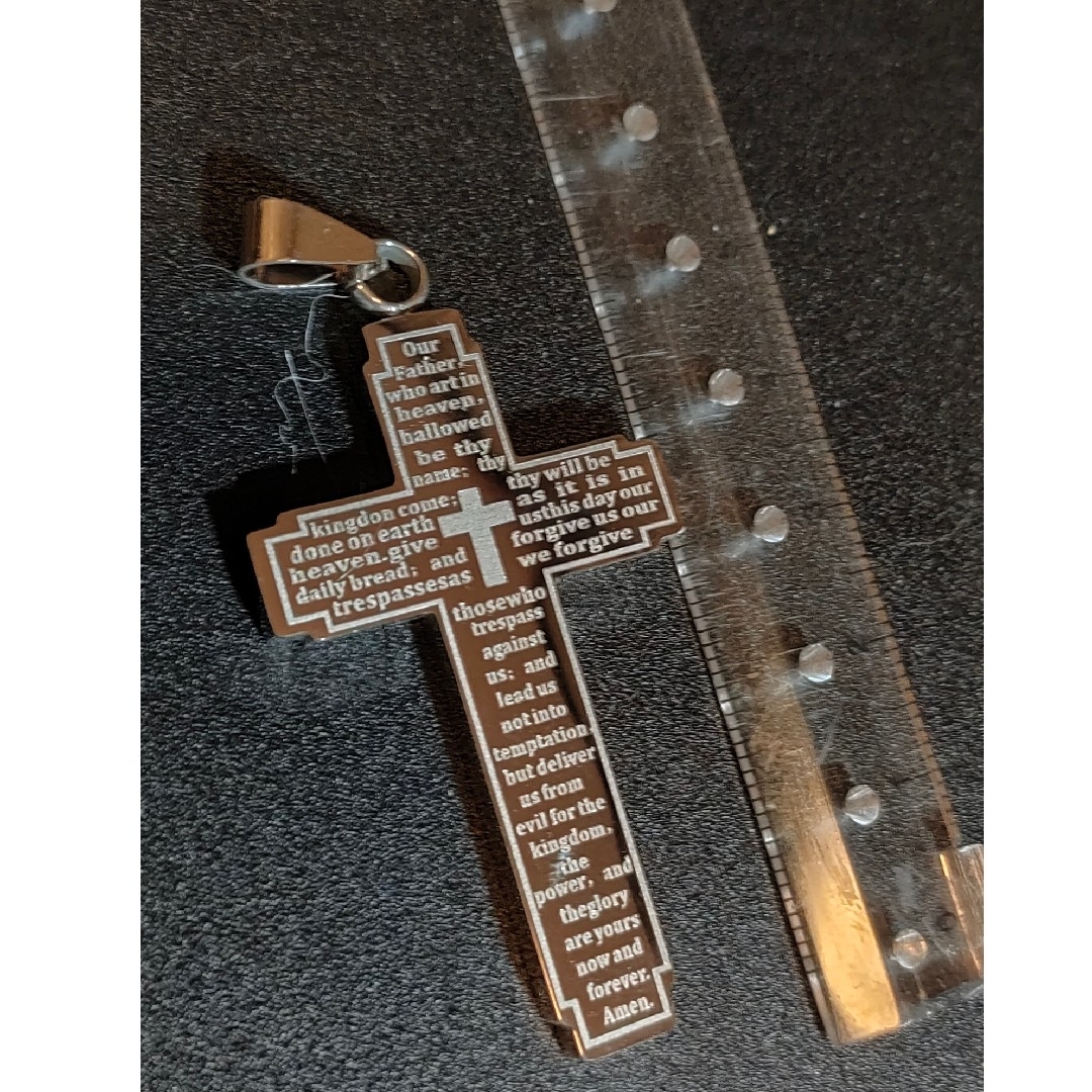 十字架型メッキペンダント ネックレス レディースのアクセサリー(ネックレス)の商品写真