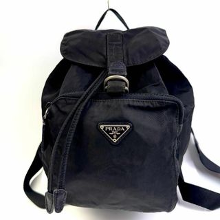PRADA - 鑑定 PRADA プラダ 巾着ミニリュック ブラック ナイロン PRADA - 鑑定 PRADA プラダ 巾着ミニリュック ブラック ナイロン