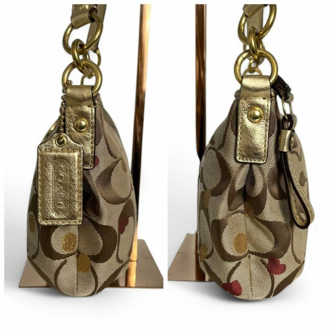 COACH - 美品 COACH コーチ 2way ショルダーバッグ シグネチャー COACH - 美品 COACH コーチ 2way ショルダーバッグ シグネチャー