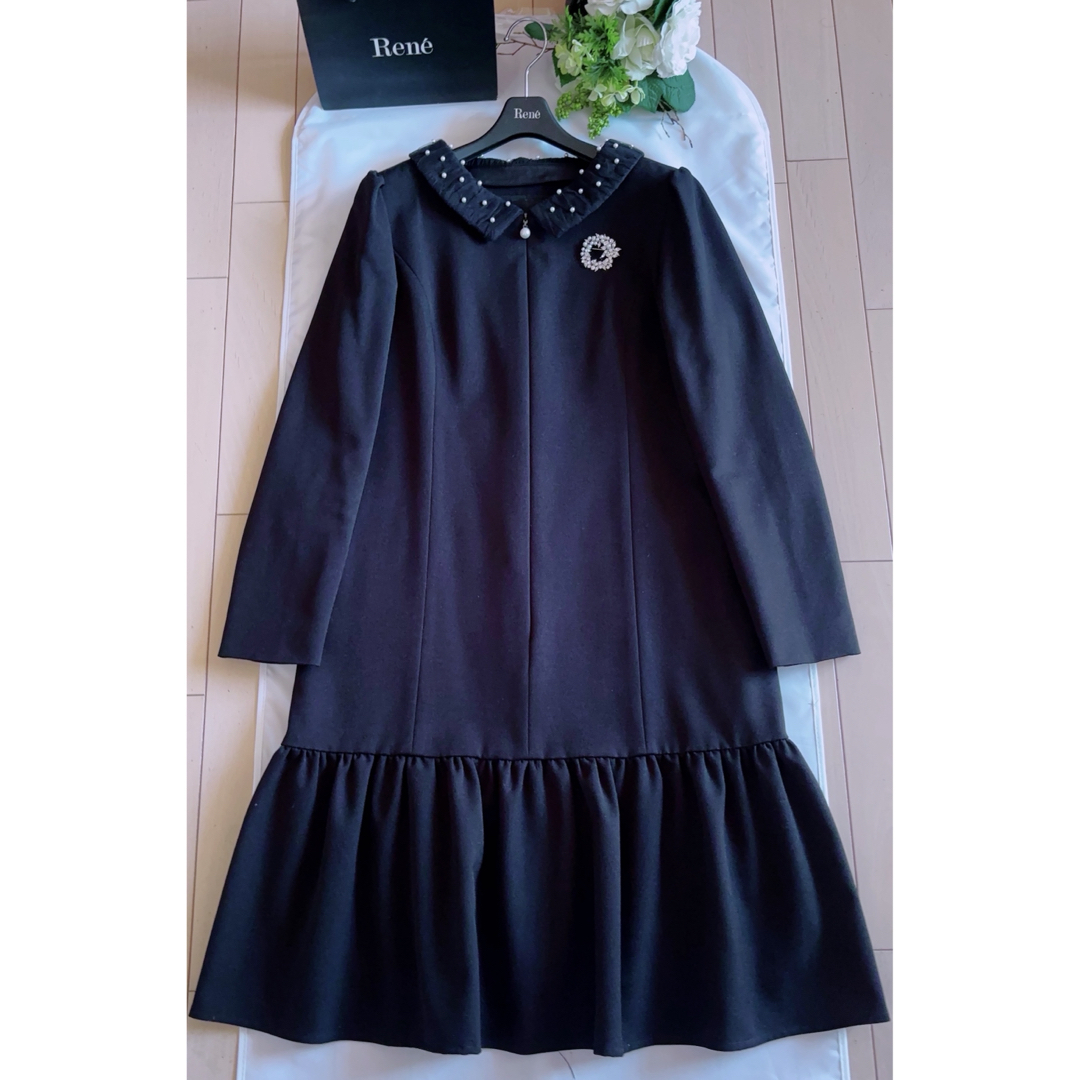 FOXEY - Rene 2021年パール襟ワンピース希少38新品同様 foxeyの FOXEY - Rene 2021年パール襟ワンピース希少38新品同様 foxeyの