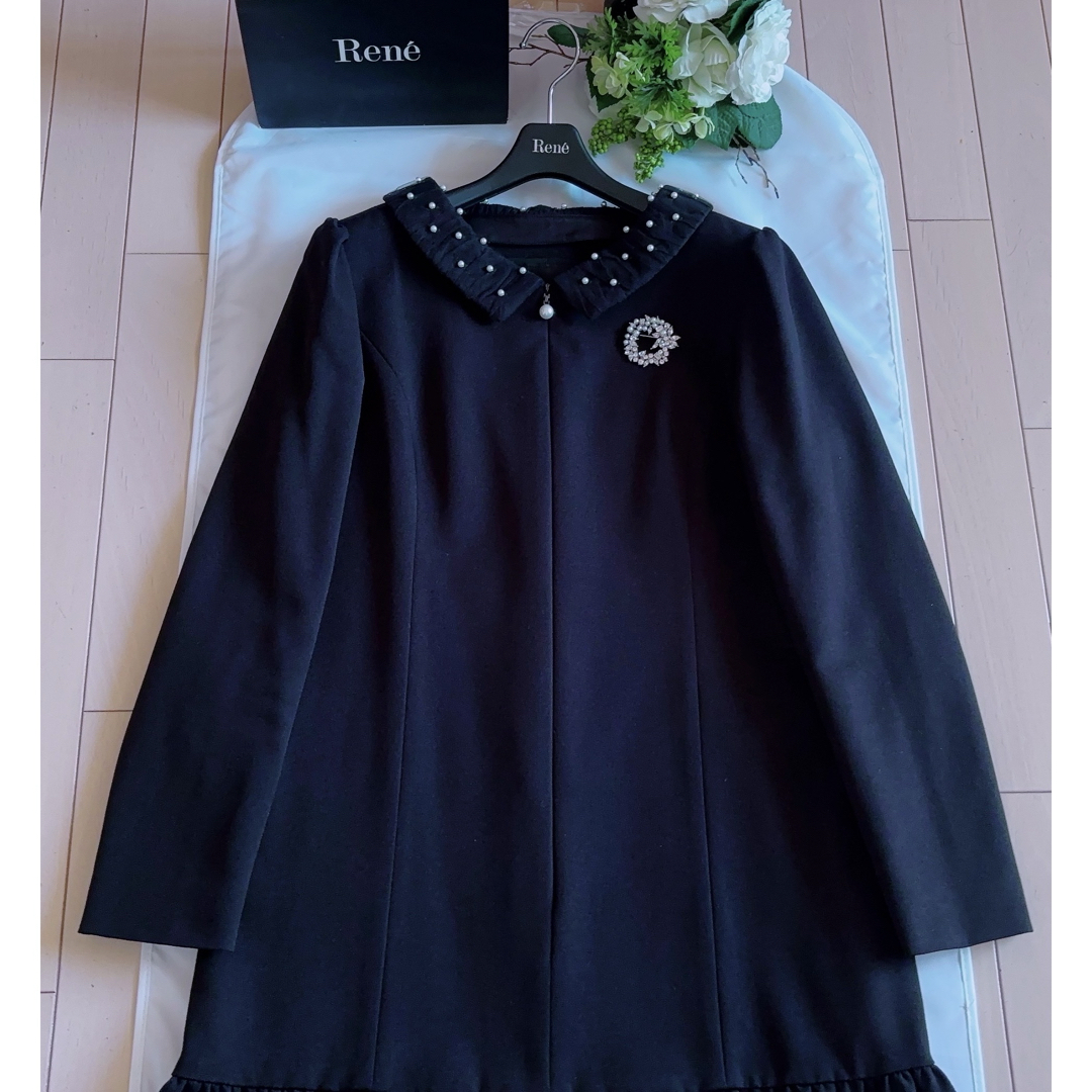 FOXEY - Rene 2021年パール襟ワンピース希少38新品同様 foxeyの FOXEY - Rene 2021年パール襟ワンピース希少38新品同様 foxeyの