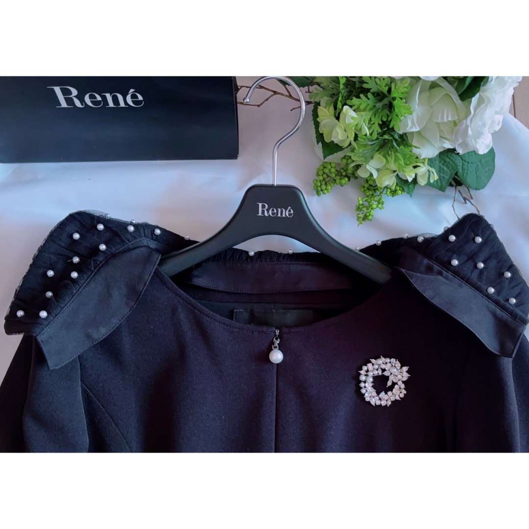 FOXEY - Rene 2021年パール襟ワンピース希少38新品同様 foxeyの FOXEY - Rene 2021年パール襟ワンピース希少38新品同様 foxeyの