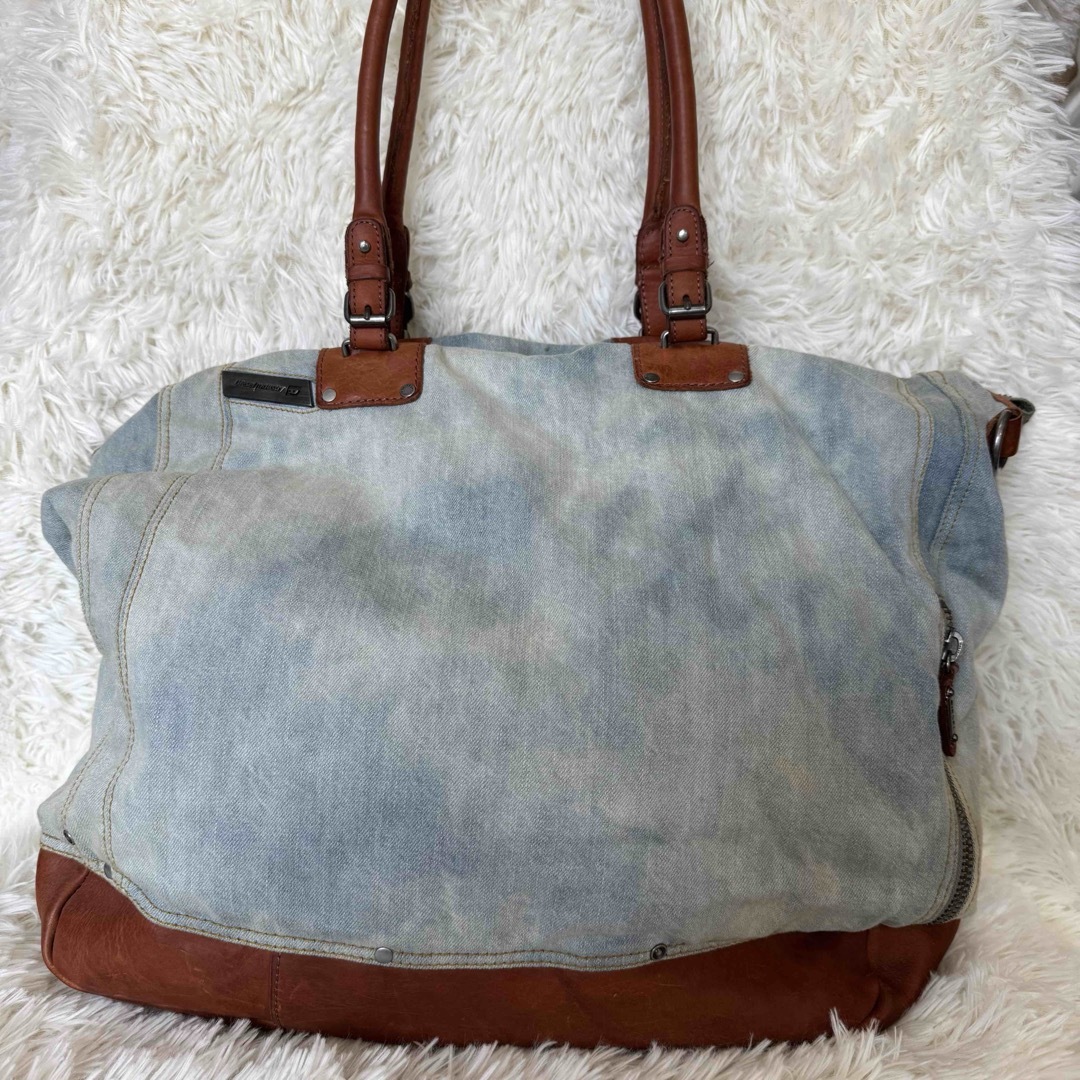 DIESEL - DIESEL ディーゼル デニムトートバッグ 大容量の通販 DIESEL - DIESEL ディーゼル デニムトートバッグ 大容量の通販