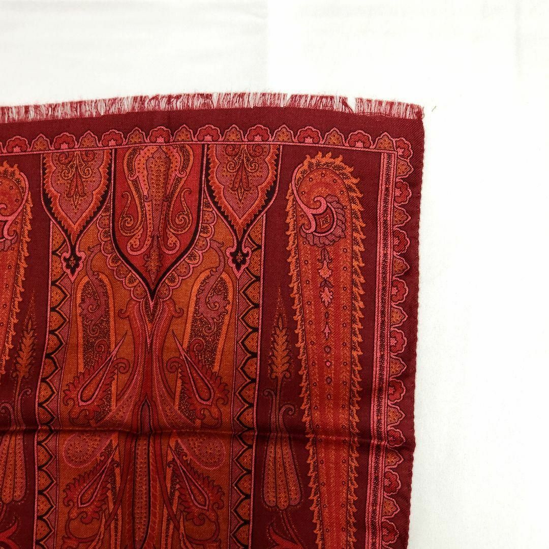 ETRO - ☆ETRO☆ ストール ペイズリー柄 ウール混 ワインレッド ETRO - ☆ETRO☆ ストール ペイズリー柄 ウール混 ワインレッド