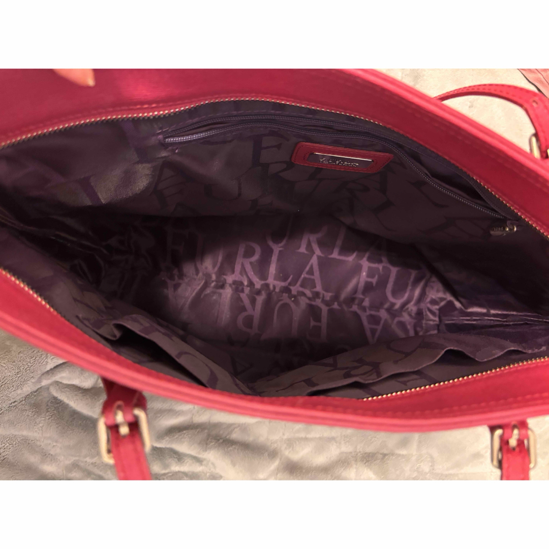 FURLA - 【FURLA】フルラ トートバッグ 赤 レッド A4収納可 FURLA - 【FURLA】フルラ トートバッグ 赤 レッド A4収納可