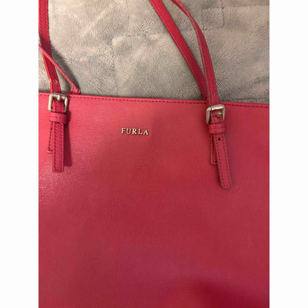 FURLA - 【FURLA】フルラ トートバッグ 赤 レッド A4収納可 FURLA - 【FURLA】フルラ トートバッグ 赤 レッド A4収納可