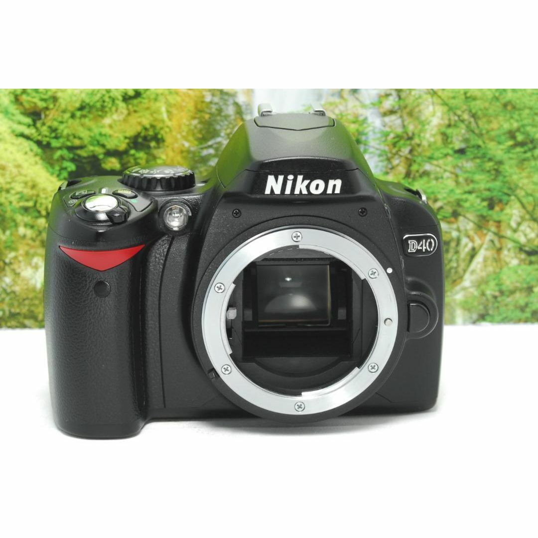 Nikon - ✨コンパクトでお手頃な一眼レフ✨Nikon D40✨色鮮やか Nikon - ✨コンパクトでお手頃な一眼レフ✨Nikon D40✨色鮮やか