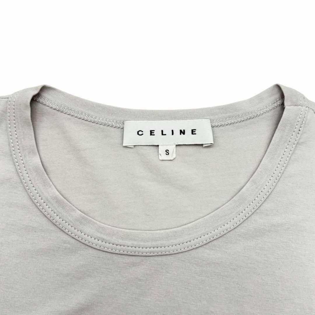 CELINE - CELINE セリーヌ 半袖 Tシャツ 丸首 グレージュ CELINE - CELINE セリーヌ 半袖 Tシャツ 丸首 グレージュ
