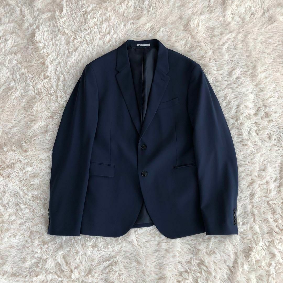ZARA - ZARAザラセットアップスーツネイビー紺色2XL相当54大きい ZARA - ZARAザラセットアップスーツネイビー紺色2XL相当54大きい