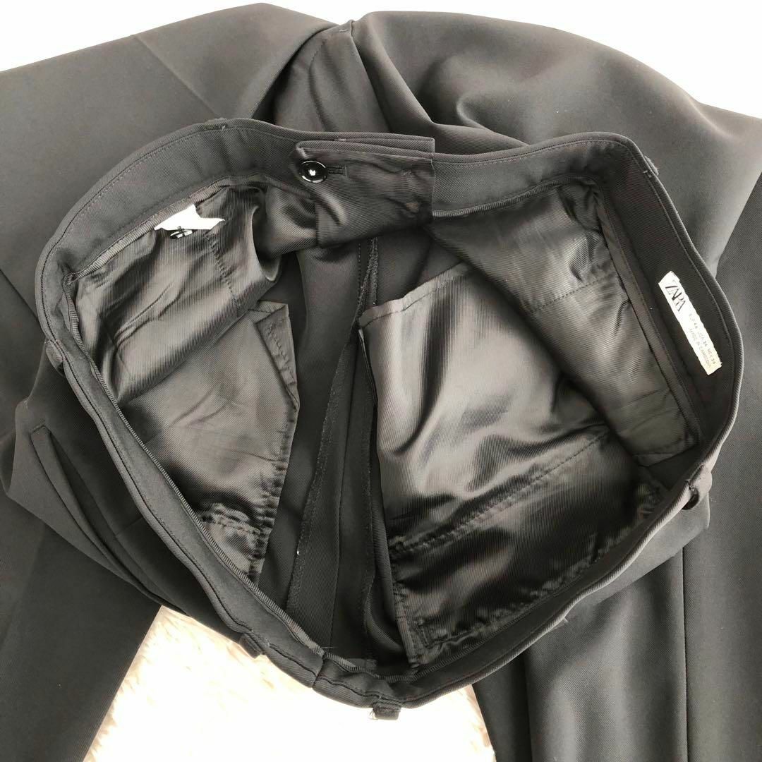 ZARA - ZARAザラセットアップスーツブラック黒2XL相当54大きい ZARA - ZARAザラセットアップスーツブラック黒2XL相当54大きい