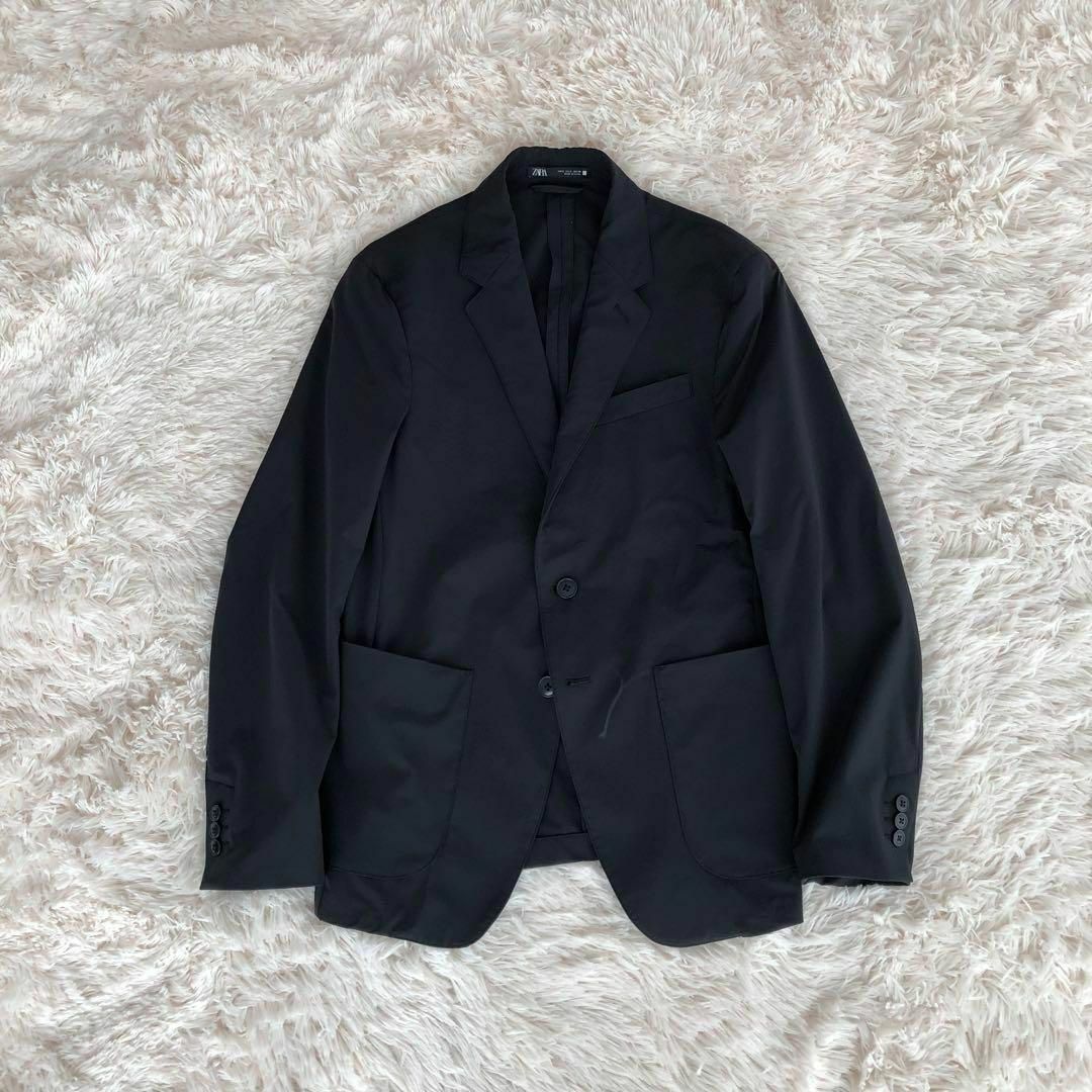 ZARA - ZARAザラセットアップスーツブラック黒ナイロンSM ZARA - ZARAザラセットアップスーツブラック黒ナイロンSM