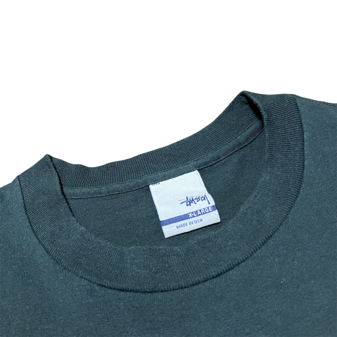 STUSSY - 銀タグ old stussy プリント Tシャツ 黒 XL USA製 00s STUSSY - 銀タグ old stussy プリント Tシャツ 黒 XL USA製 00s