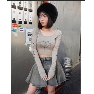 Darich - レースドッキングラインクロップドトップスの通販|ラクマ Darich - レースドッキングラインクロップドトップスの通販|ラクマ
