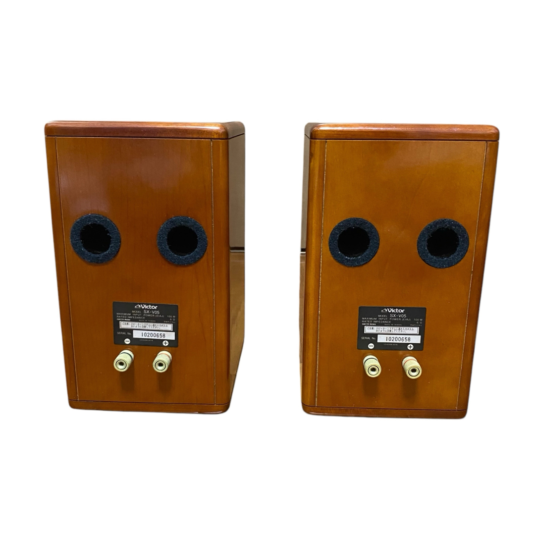 Victor - ビクター ペア スピーカー 無垢材 SX-V05 2wayシリアル Victor - ビクター ペア スピーカー 無垢材 SX-V05 2wayシリアル