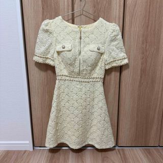 JEWELS - jewels 新品未使用 イエローチェック柄 フレアドレス JEWELS - jewels 新品未使用 イエローチェック柄 フレアドレス