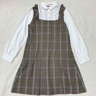 mezzo piano junior - メゾピアノ ヨークレースフリルワンピース mezzo piano junior - メゾピアノ ヨークレースフリルワンピース