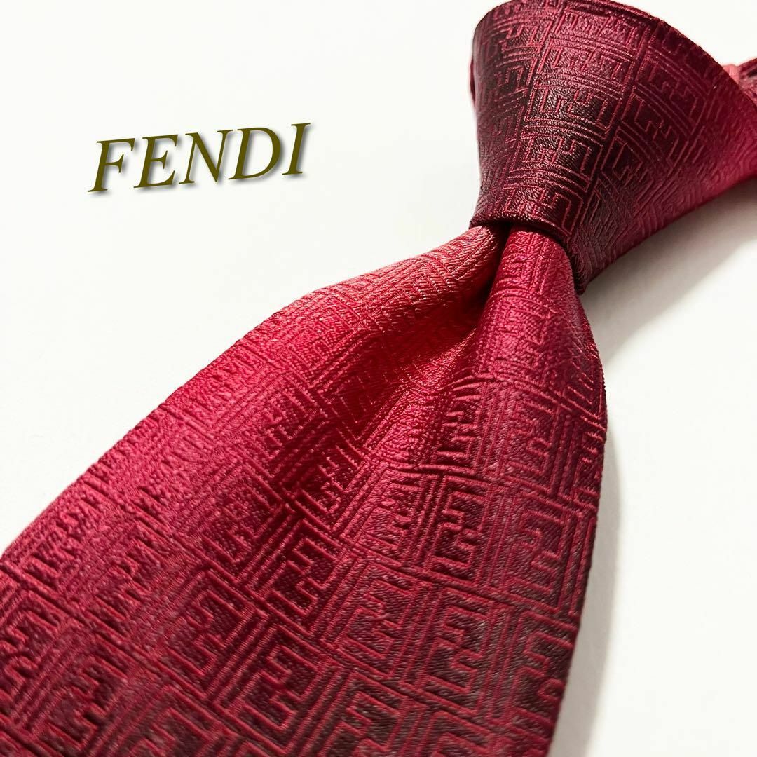 FENDI - 激レア☆【美品】フェンディ ネクタイ ズッカ柄 FF FENDI - 激レア☆【美品】フェンディ ネクタイ ズッカ柄 FF