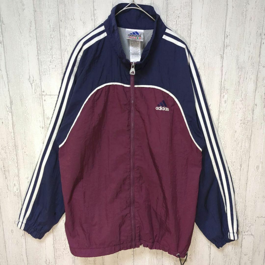 adidas - adidas ビンテージ ナイロンジャケット 万国旗タグ adidas - adidas ビンテージ ナイロンジャケット 万国旗タグ