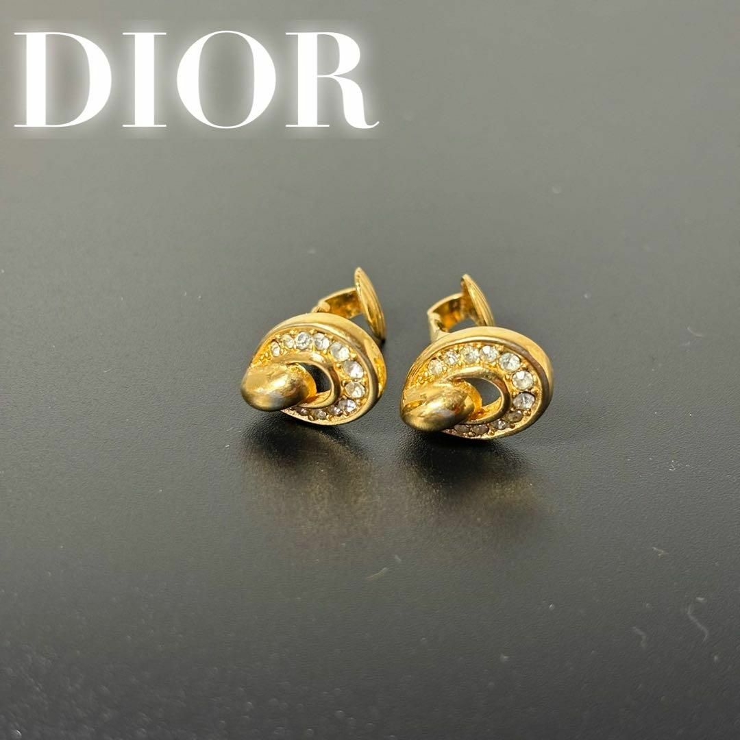 Christian Dior - Christian Dior ラインストーン イヤリング Christian Dior - Christian Dior ラインストーン イヤリング