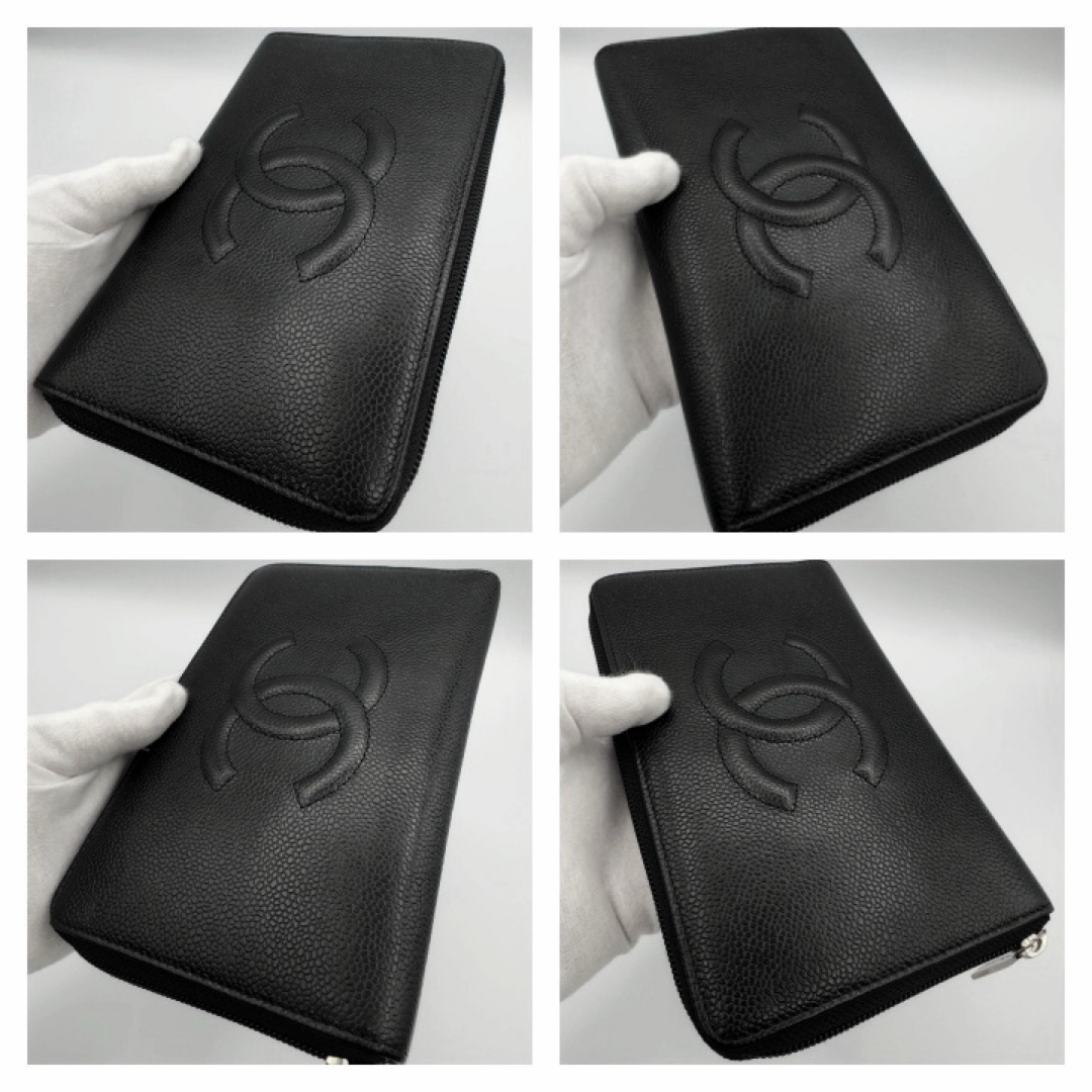 CHANEL - 国内正規品 未使用 シャネル財布 キャビアスキン CHANEL - 国内正規品 未使用 シャネル財布 キャビアスキン