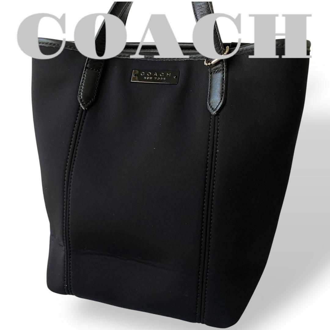 COACH - 極美品 コーチ A4可 トートバッグ ブラック COACH - 極美品 コーチ A4可 トートバッグ ブラック
