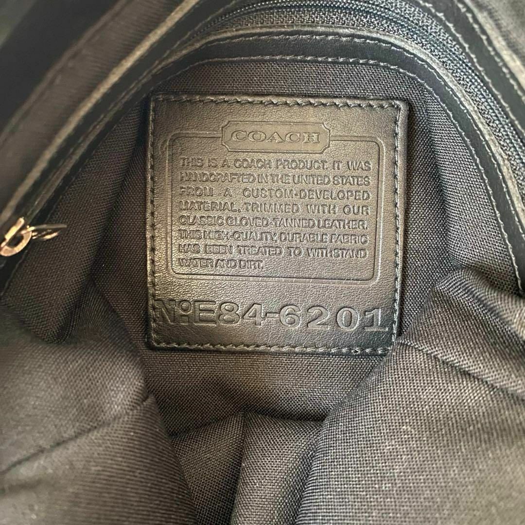 COACH - 極美品 コーチ A4可 トートバッグ ブラック COACH - 極美品 コーチ A4可 トートバッグ ブラック
