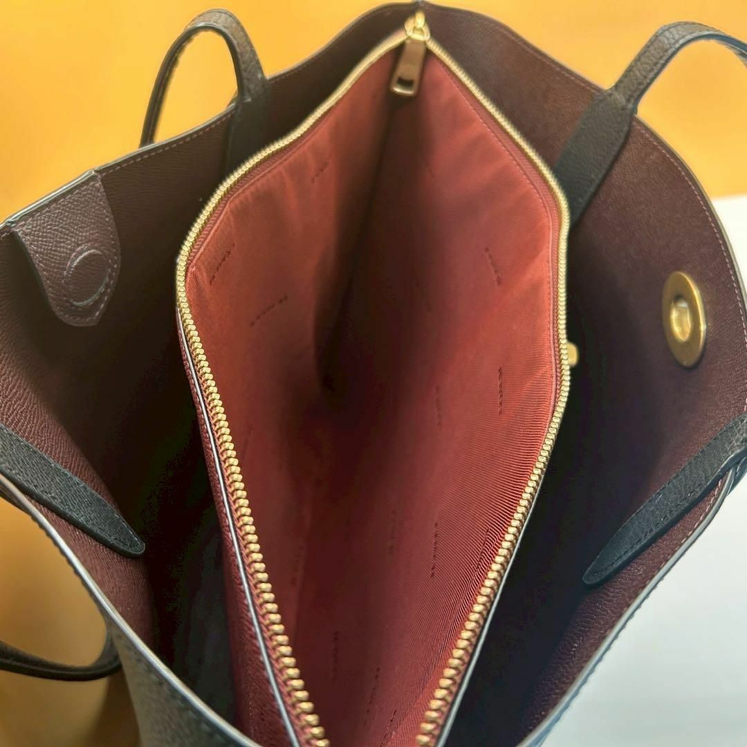 COACH - コーチ ウィロウ レザー ターンロック トートバッグ COACH - コーチ ウィロウ レザー ターンロック トートバッグ
