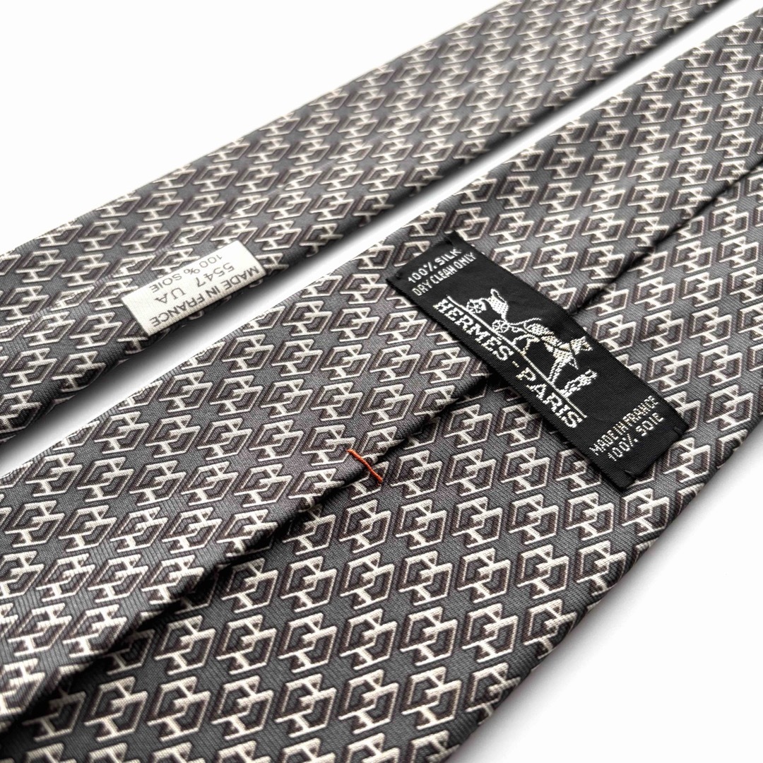 HERMES - ꧁極美品꧂ エルメス ネクタイ ファソネ H柄 H織りタイ HERMES - ꧁極美品꧂ エルメス ネクタイ ファソネ H柄 H織りタイ