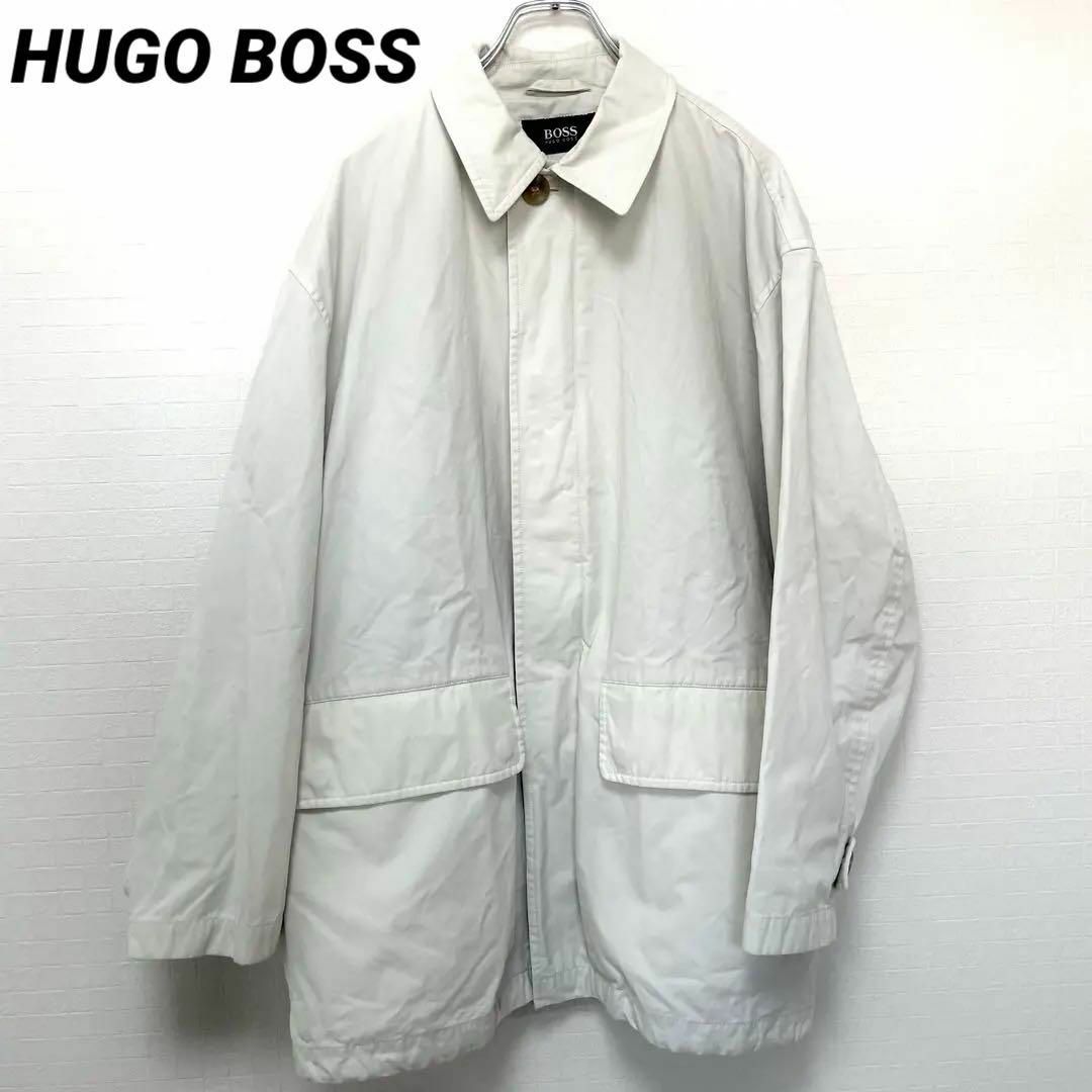 HUGO BOSS - HUGO BOSS ホワイト コートジャケット サイズ50 HUGO BOSS - HUGO BOSS ホワイト コートジャケット サイズ50