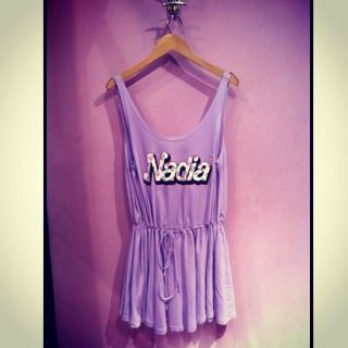 ナディア(NADIA)のNADIA♡パープルOP(ミニワンピース)